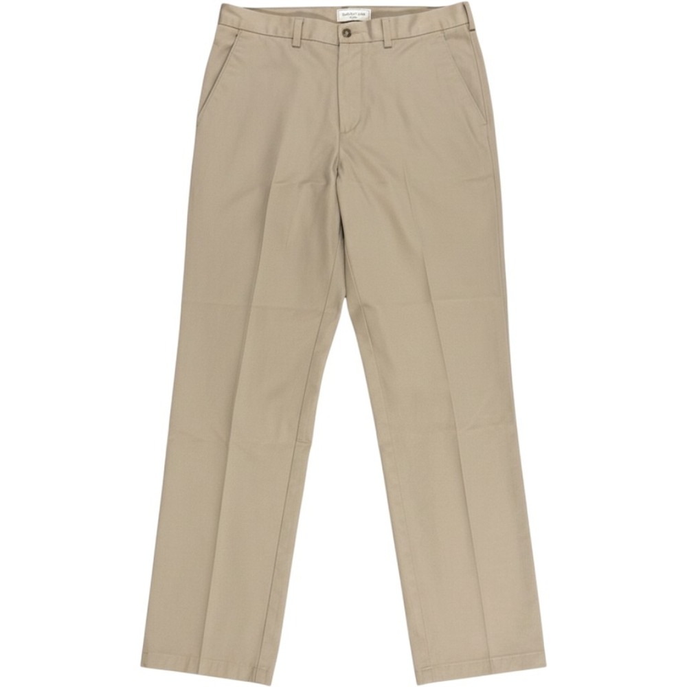 Evergreen Mens Khaki Chino Pants Size 34x34 Tan Cotton Straight Leg Trousers